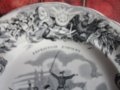 Уникална порцеланова чиния порцелан 19 век, снимка 2