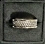 David Yurman оригинален сребърен пръстен с диаманти, снимка 1