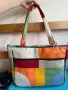 Дамска цветна чанта (Patchwork) от 100% естествена кожа, снимка 12