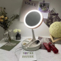 Настолно козметично огледало с LED осветление, снимка 1 - Декоративна козметика - 44670076