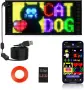 Двоен ред LED табло за съобщения, Bluetooth, USB 5V/2A, снимка 1