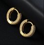 Bling Bling обеци халки с камъни Хип Хоп - 2 Модела, снимка 7