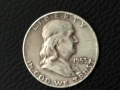 СЩ ,1/2 Сребърен долар Б.Франклин,1953 г., снимка 1