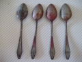 Лот от 4 бр. лъжици "SAXONIA" стари, снимка 4