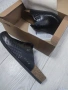 Мъжки чехли №43 чисто нови черни естествена кожа, анатомични, черни, снимка 1