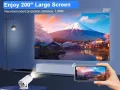 Смарт проектор HY300 - Изумително 4K домашно кино с Андроид, 130 инча и 120 ANSI лумена!, снимка 11