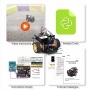 Нов Смарт робот кола за програмиране Python IoT Raspberry Pi DIY комплект, снимка 7