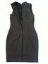 Много ефектна маркова черна рокля ЕКСПЛОЗИЯ-кожа и стегнато трико,елегантна, изкл.впечатляваща , снимка 12
