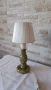 Стара нощна лампа с основа от оникс - Антика, снимка 5