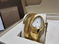 BVLGARI Serpenti Tubogas Snake Gold Diamonds Дамски Часовник, снимка 2