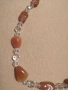 Нов дамски гердан с камъни карнеол, снимка 2
