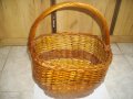 Стара Битова Кошница От Ракита-Голяма-Отлична-540х380х270мм-От Соца, снимка 1