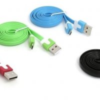 Нов лентов кабел USB на USB micro Omega, 1 метър, снимка 1 - USB кабели - 29974865
