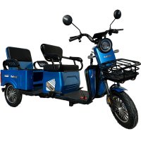 Електрическа триколка 1500w A10 Cargo модел 2024 година - Синя, снимка 1 - Мотоциклети и мототехника - 44190273