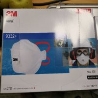  Респираторът 3M Aura TM 9332+ предпазна маска FFP3 , снимка 7 - Други инструменти - 39150065