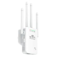 Усилвател повторител на WIFi сигнал с 4 антени до 300Mbps, снимка 2 - Мрежови адаптери - 42493868