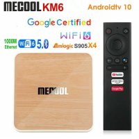 ТВ Бокс MECOOL KM6 DELUXE EDITION Android 10 Google Certified TV box, снимка 1 - Друга електроника - 42905309