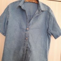 Дамска дънкова риза-XL, снимка 1 - Ризи - 35251035