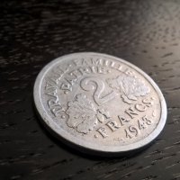 Mонета - Франция - 2 франка | 1943г., снимка 1 - Нумизматика и бонистика - 31187538