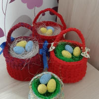 плетени панери и кошници, снимка 13 - Декорация за дома - 44797700
