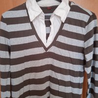 Пуловер с риза, снимка 3 - Блузи с дълъг ръкав и пуловери - 42840089