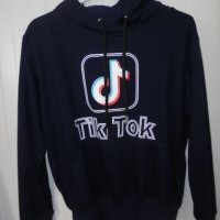 нови суитчъри на ''Tik Tok'' в тъмно синьо, снимка 3 - Суичъри - 30552081