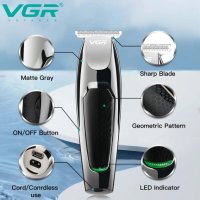 Машинка за подстригване VGR V030, Безжична, USB зареждане, Черна, снимка 3 - Машинки за подстригване - 44271025