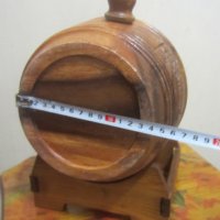 старо дървено буре бъкел със стойка - буренце бъчва бъчвичка, снимка 5 - Други - 31611141
