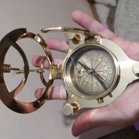 Огромен компас със слънчев часовник, снимка 16 - Антикварни и старинни предмети - 31203596