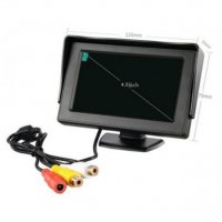 Монитор за кола 4 инча, дисплей 4, 3 ", TFT. LCD, черно, снимка 1 - Аксесоари и консумативи - 29746093