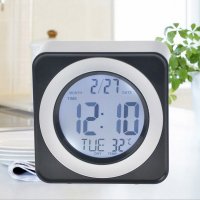 Електронен дигитален светещ часовник с термометър за стая бюро дома, снимка 3 - Други - 29094584