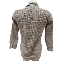 Мъжка риза RALPH LAUREN размер S бежово каре, снимка 3 - Ризи - 44569449