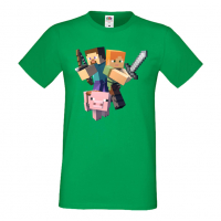Мъжка тениска майнкрафт Minecraft 2,Minecraft,Игра,Забавление,подарък,Изненада,Рожден Ден., снимка 8 - Тениски - 36495016