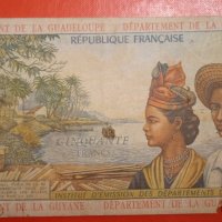 Банкнота 50 франка Френски Антили, снимка 2 - Нумизматика и бонистика - 44373556