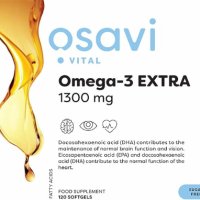 Osavi Omega-3 Extra, 1300 mg (лимон) - 120 меки капсули (EAN 5904139922767), снимка 2 - Хранителни добавки - 42179516