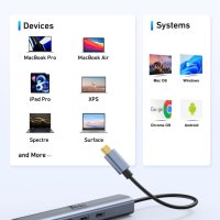 USB C хъб 10Gbps, USB C към USB адаптер, USB 3.1, снимка 5 - Кабели и адаптери - 42262543