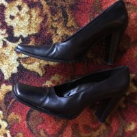Италиански обувки Sarah Valentini номер 39 кожени на ток, снимка 3 - Дамски елегантни обувки - 37586229