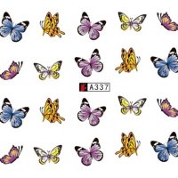 A337 пеперуди татос ваденки водни стикери маникюр, снимка 1 - Продукти за маникюр - 29468196