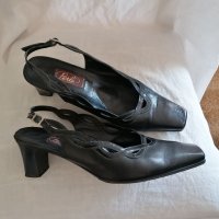 Сандали Vero Cuoio черни , снимка 1 - Дамски елегантни обувки - 37476575