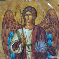 Голяма икона на Свети Архангел Михаил -- ръчна изработка