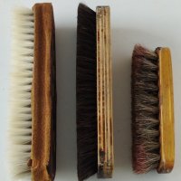 3 бр.стари Соц четки с естествен косъм,за дрехи и обувки., снимка 1 - Други - 40458468