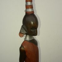 африканска дървена фигура,статуетка, снимка 10 - Статуетки - 38851654
