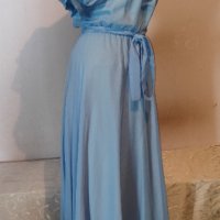 Официална дълга синя рокля р-р S, снимка 7 - Рокли - 40458737