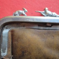 Уникално кожено ловно портмоне кесия чантичка DRGM, снимка 4 - Колекции - 40629362