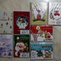 Нови Коледни картички с пликове., снимка 1 - Декорация за дома - 38752146