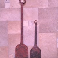 Огрибки,лопатки стара ръчна изработка от различни майстори-ковачи., снимка 1 - Антикварни и старинни предмети - 40220639