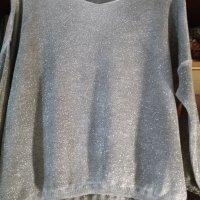 Нова дамска блуза с лъскав ефект , снимка 5 - Блузи с дълъг ръкав и пуловери - 38926111