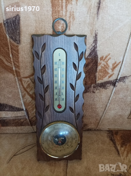 немски барометър и термометър работещи, снимка 1