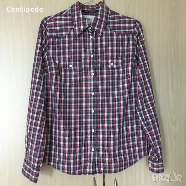 Памучна, карирана риза H&M LOGG, снимка 1