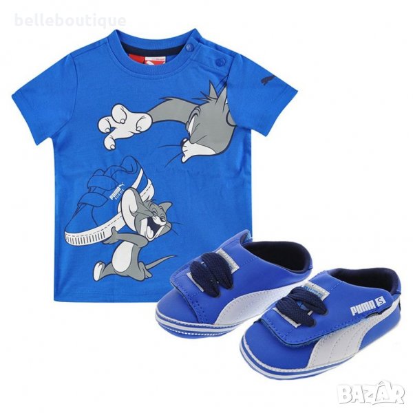 Бебешки комплект Puma Пума Crib Pack Tom & Jerry 0-3 мес., снимка 1